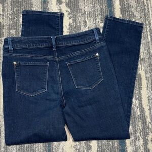 Size 0 Short = 4 Chico’s Dark Blue So Slimming Slim Jeans. 27in inseam